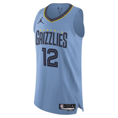 Shop Jordan Brand Ja Morant Light Blue Memphis Grizzlies Authentic Player Jersey