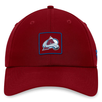 Shop Fanatics Branded  Burgundy Colorado Avalanche Authentic Pro Rink Adjustable Hat