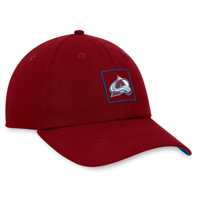 Shop Fanatics Branded  Burgundy Colorado Avalanche Authentic Pro Rink Adjustable Hat
