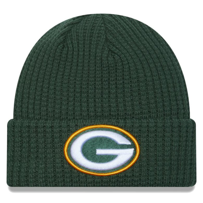 Shop New Era Green Green Bay Packers Prime Cuffed Knit Hat