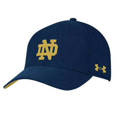 Shop Under Armour Navy Notre Dame Fighting Irish Logo Adjustable Hat