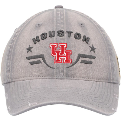 Shop Colosseum Gray Houston Cougars Operation Hat Trick Tailgate Adjustable Hat