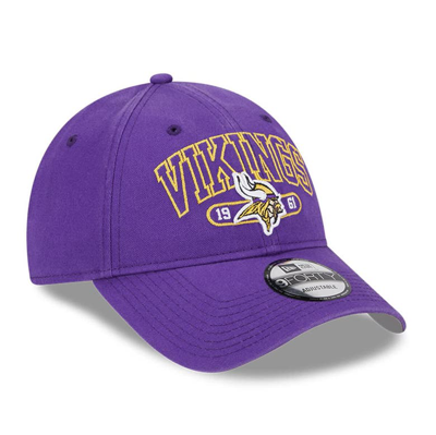 Shop New Era Purple Minnesota Vikings Outline 9forty Snapback Hat