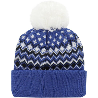 Shop 47 ' Royal Kentucky Wildcats Elsa Cuffed Knit Hat With Pom