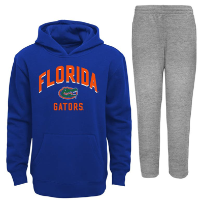 Shop Outerstuff Infant Royal/gray Florida Gators Play-by-play Pullover Fleece Hoodie & Pants Set