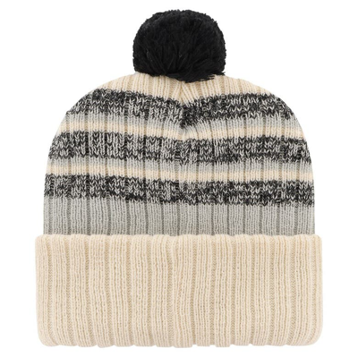 Shop 47 '  Natural Las Vegas Raiders  Tavern Cuffed Knit Hat With Pom In Cream