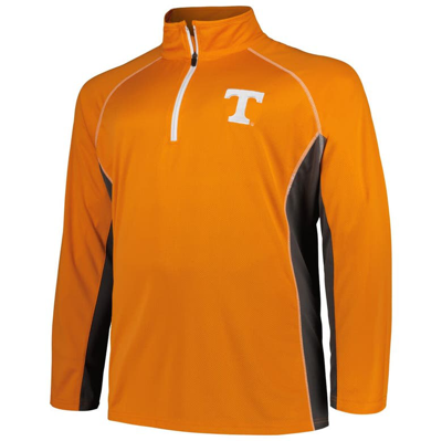 Shop Profile Tennessee Orange Tennessee Volunteers Big & Tall Quarter-zip Raglan Jacket