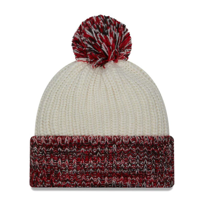 Shop New Era Cream Ohio State Buckeyes Fresh Cuffed Knit Hat With Pom