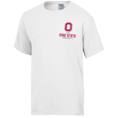 Shop Comfort Wash White Ohio State Buckeyes Vintage Logo T-shirt