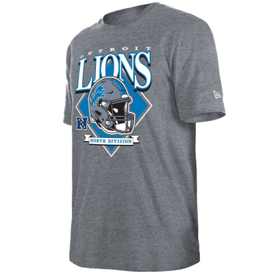 Shop New Era Gray Detroit Lions Team Logo T-shirt