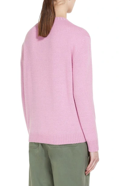 Shop Weekend Max Mara Toadstool Jacquard Sweater In Pink