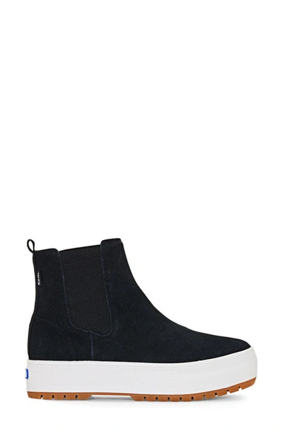 Keds The Platform Chelsea Boot In Black
