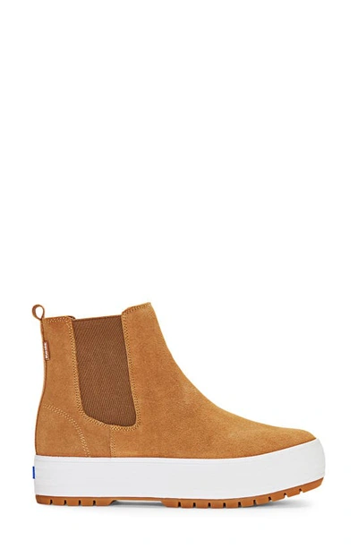 Shop Keds The Platform Chelsea Boot In Brown