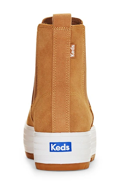 Shop Keds The Platform Chelsea Boot In Brown