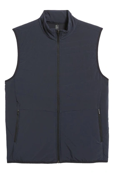Shop Zella Raid Quilted Insulated Vest In Navy Eclipse