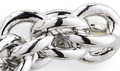 Demarson Dylan Huggie Hoop Earrings In Shiny Silver