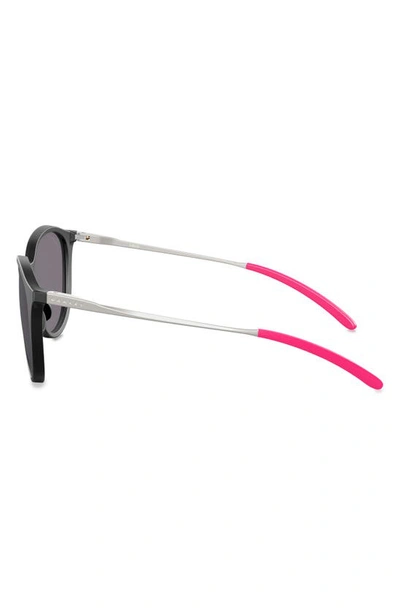 Oakley Sielo 57mm Polarized Round Sunglasses In Black Grey