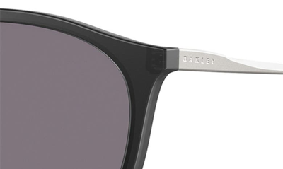 Oakley Sielo 57mm Polarized Round Sunglasses In Black Grey