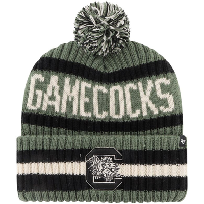 Shop 47 ' Green South Carolina Gamecocks Oht Military Appreciation Bering Cuffed Knit Hat With Pom