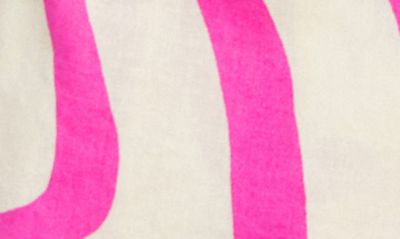 Mango Printed Linen Shirt Fuchsia In Fuchsia