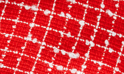 Mango Pocket Tweed Jacket Red In Red