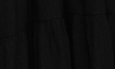 Shop Mango Cutout Midi Dress In Black
