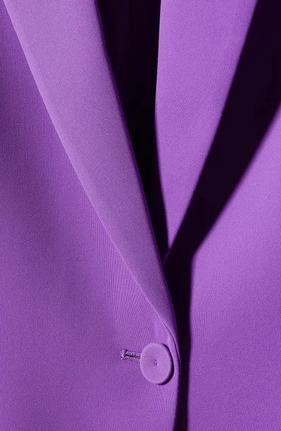 Shop Mango Single Breasted Suit Blazer In Medium Purple