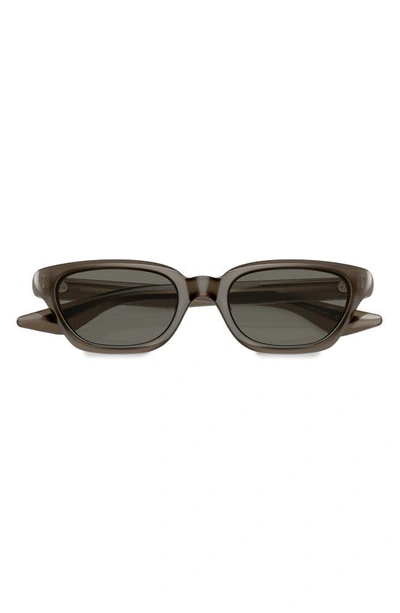 Shop Oliver Peoples X Khaite 1983c 52mm Rectangular Sunglasses In Taupe