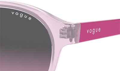 Shop Vogue Kids' 45mm Gradient Oval Sunglasses In Pink