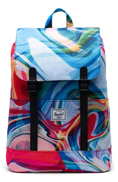 Shop Herschel Supply Co Retreat Small Backpack In Paint Pour Multi