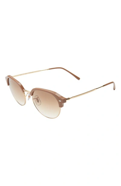 Ray Ban 55mm Gradient Irregular Sunglasses In Brown