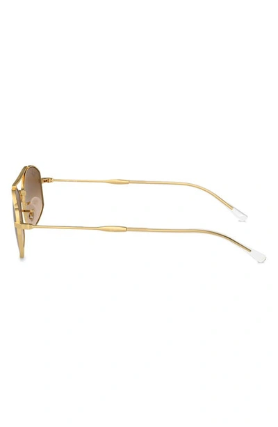 Shop Ray Ban Ray-ban Rb3719 54mm Oval Sunglasses In Gold Flash