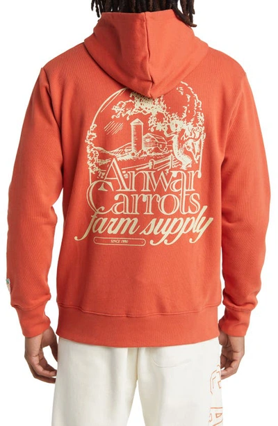Shop Carrots By Anwar Carrots Farm Supply Logo Graphic Hoodie In Orange