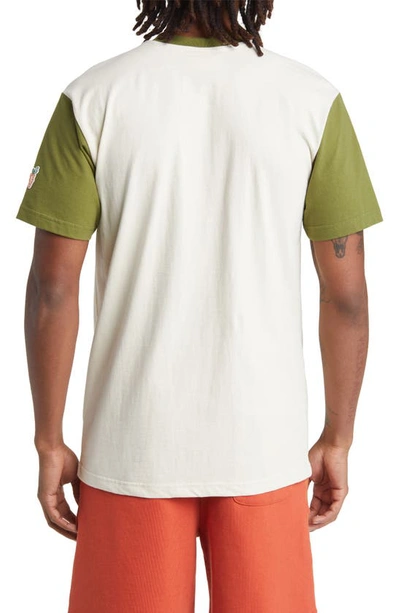 Shop Carrots By Anwar Carrots Carrot Field Colorblock Cotton Graphic T-shirt In Olive