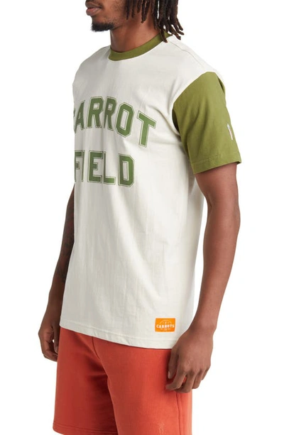 Shop Carrots By Anwar Carrots Carrot Field Colorblock Cotton Graphic T-shirt In Olive