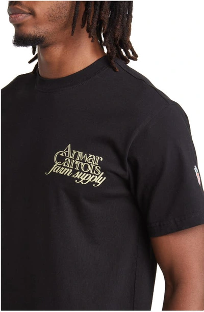 Shop Carrots By Anwar Carrots Farm Supply Logo Graphic T-shirt In Black