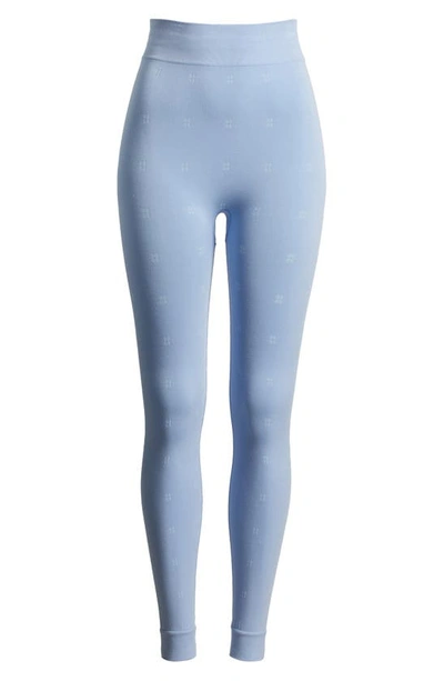 Shop Sweaty Betty Logo Base Layer Leggings In Filter Blue