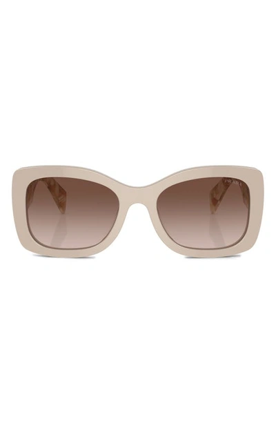 Shop Prada 56mm Gradient Cat Eye Sunglasses In Brown Grad