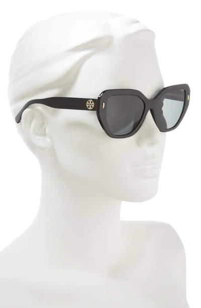 Shop Tory Burch 55mm Cat Eye Sunglasses In Black