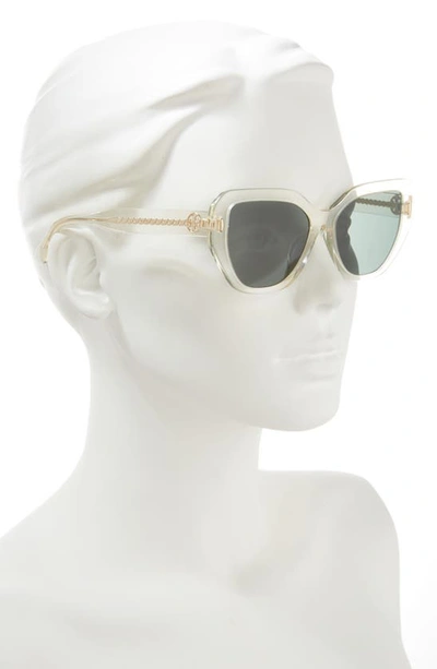 Shop Tory Burch 55mm Cat Eye Sunglasses In Dark Green