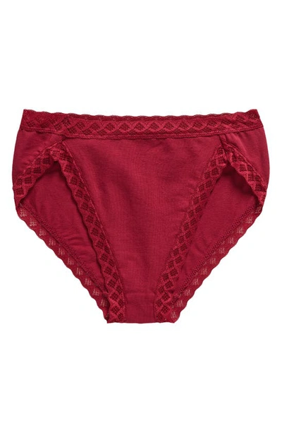 Shop Natori Bliss Cotton French Cut Briefs In Crushed Velvet
