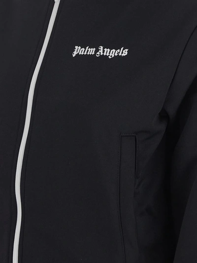 Shop Palm Angels Track Jacket In Blackwhite