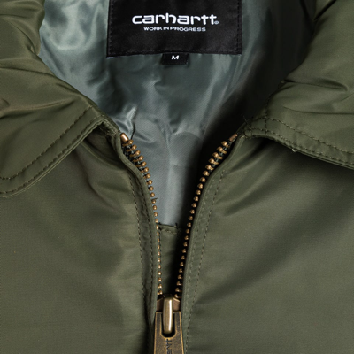 Shop Carhartt Wip Olten Bomber Jacket In Green