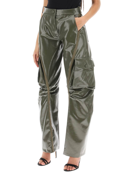 Shop Mvp Wardrobe Montenapoleone Cargo Pants In Military (khaki)