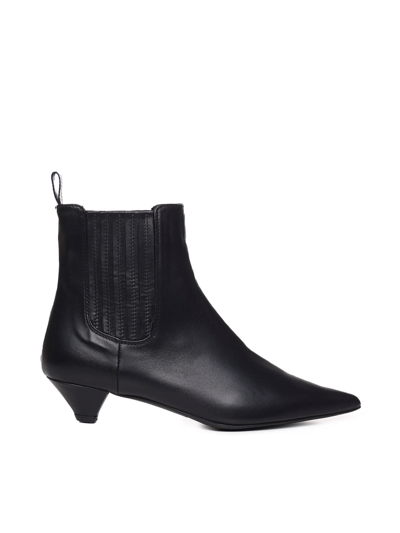 Shop Marc Ellis Leather Ankle Boot In Black