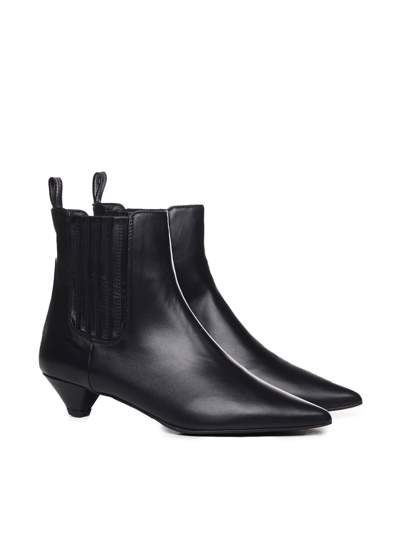 Shop Marc Ellis Leather Ankle Boot In Black
