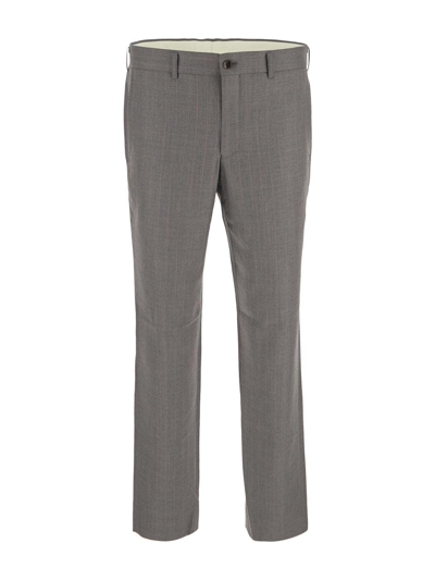 Shop Homme Plus Wool Trousers In Grey