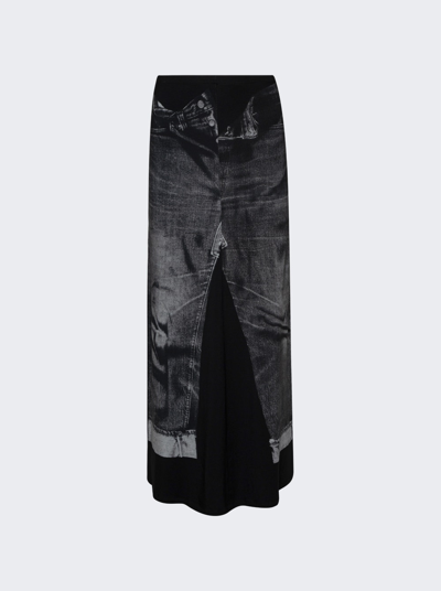 Shop Jean Paul Gaultier Trompe L'oeil Maxi Skirt
