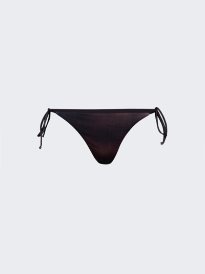 Shop Jean Paul Gaultier Printed Corps Bikini In Dark Nude