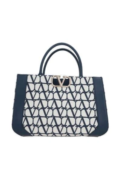Shop Valentino Vlogo Signature Medium Top Handle Bag In Multi